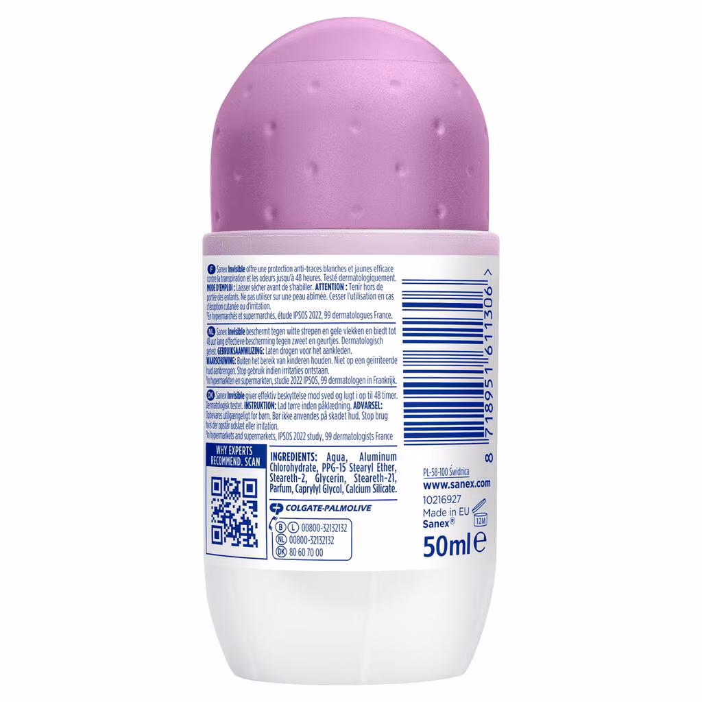 Sanex Roller 50 ml.	Dermo Invisible