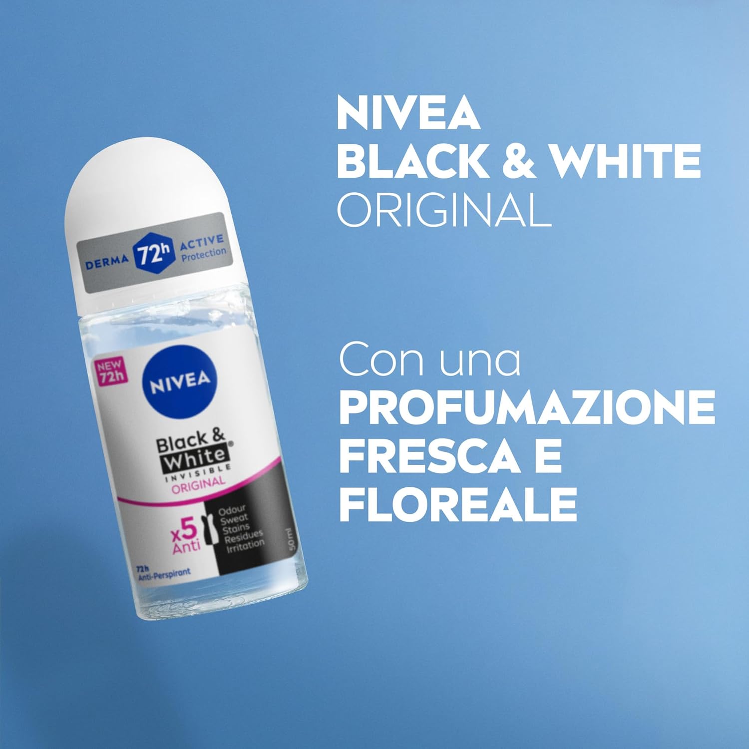 NIVEA Roll-On 50 ml – Black & White Invisible Original