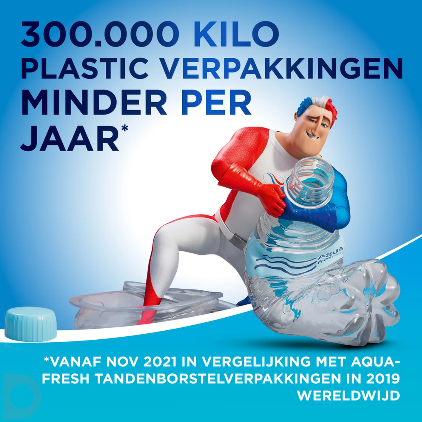 Aquafresh Clean Control Tandenborstel Soft - 100% plasticvrije verpakking 1ST
