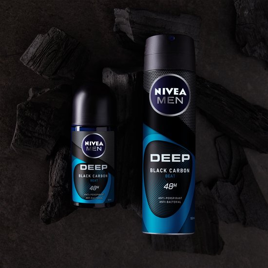 Nivea Roll-On 50 ml. For Men	Deep (Black Carbon)