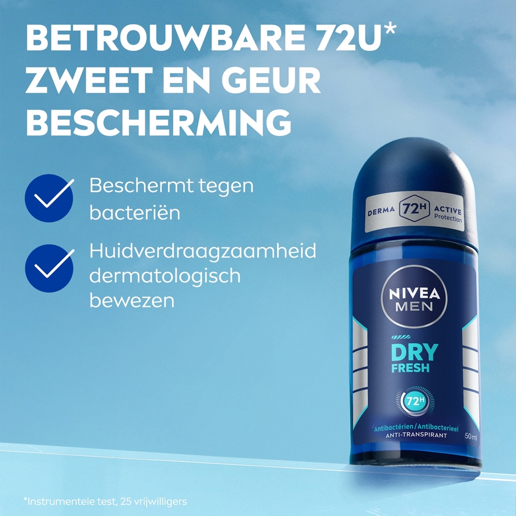 Nivea Roll-On 50 ml. For Men	Dry Fresh
