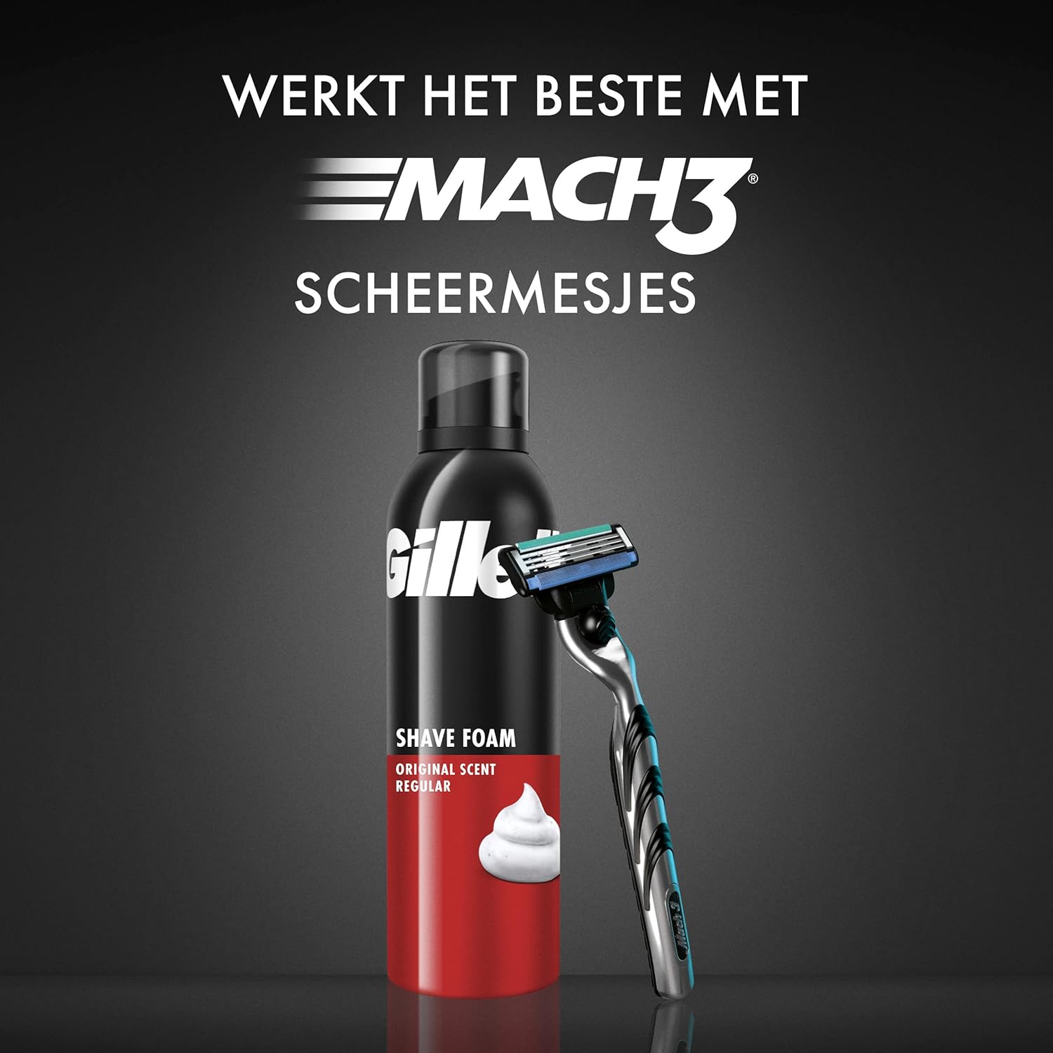 Gillette Schuim 200 ml.	Regular