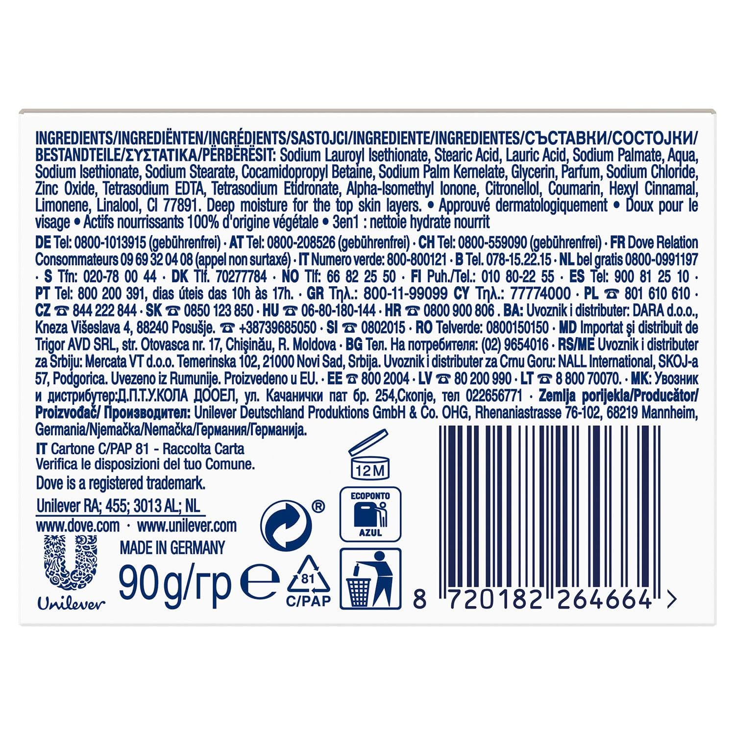 Dove Orginal Beauty Cream Bar 3 in 1