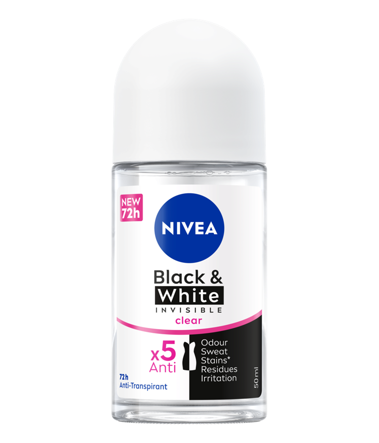 NIVEA Roll-On 50 ml – Black & White Invisible Max Protection
