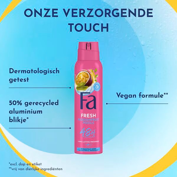 FA Deospray 150 ml.	Passionfruit