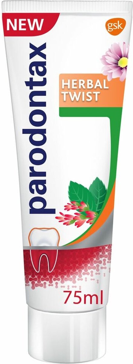 Parodontax Tandpasta 75ml.	Herbal Twist