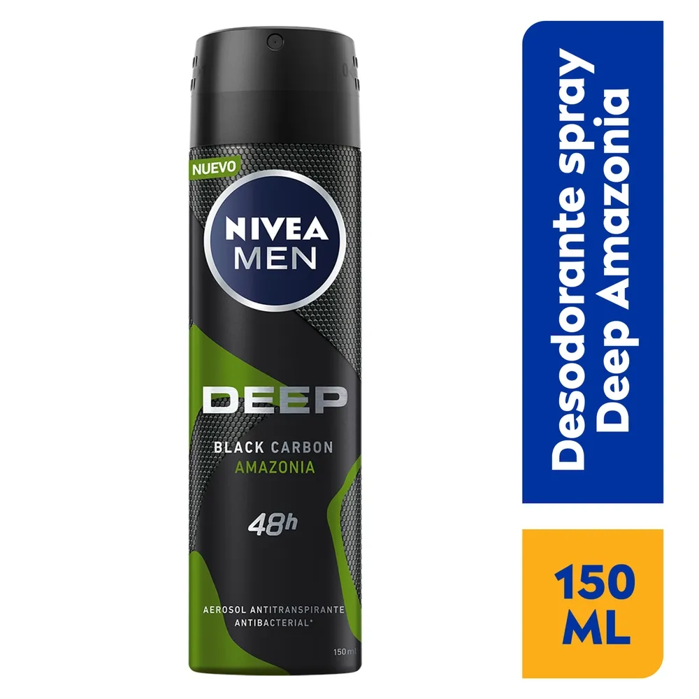 Nivea Deospray 150 ml. MEN	Deep Black Carbon Amazonia