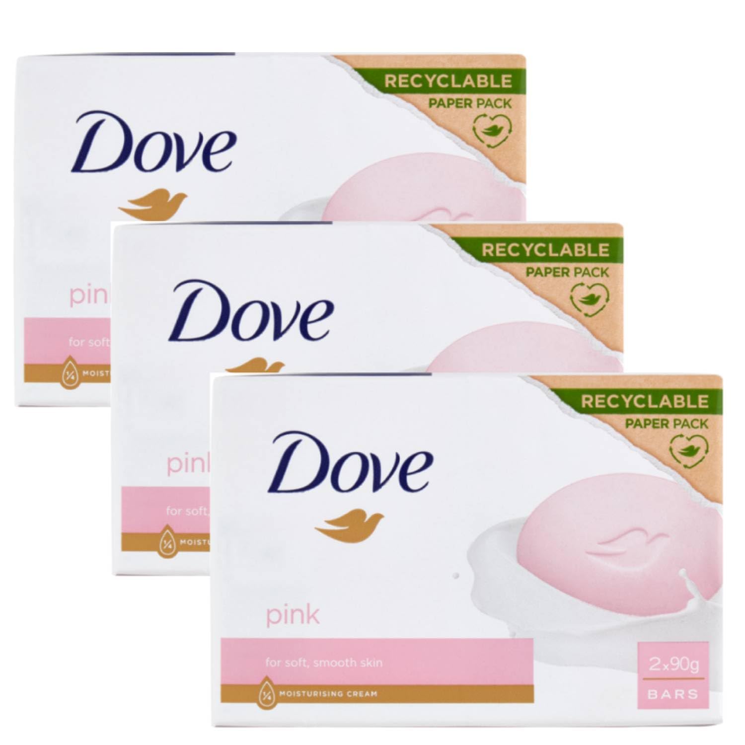 Dove Cream Bar Pink 2 Pack 2x90g