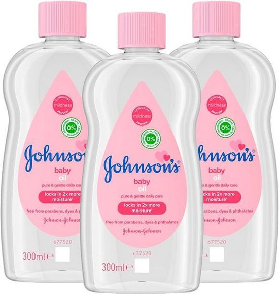 Johnson's Baby Olie 300 ml.	Roze