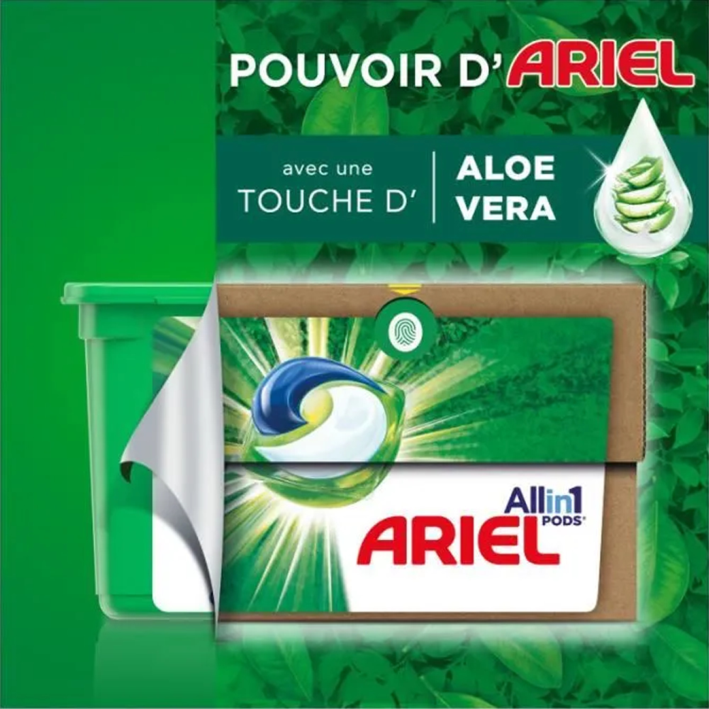 Ariel All-in-1 Pods '23	met een vleugje Aloe Vera