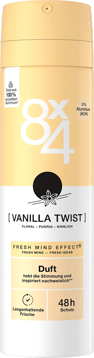 8x4 Deospray 150 ml.	Vanilla Twist