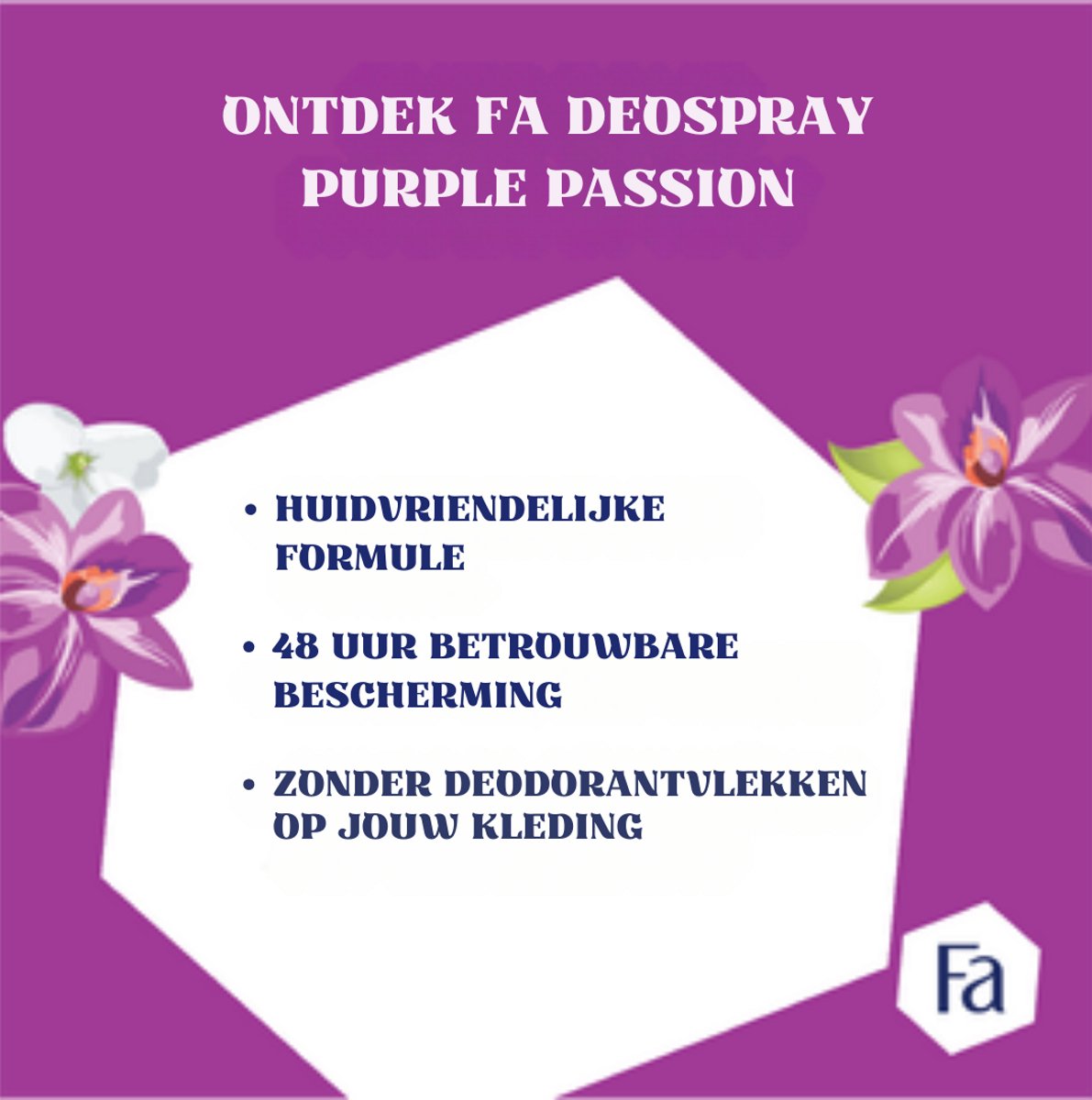 FA Deospray 150 ml.	Purple Passion