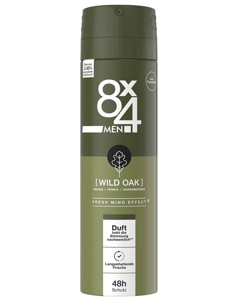 8x4 Deospray 150 ml. MEN	Wild Oak