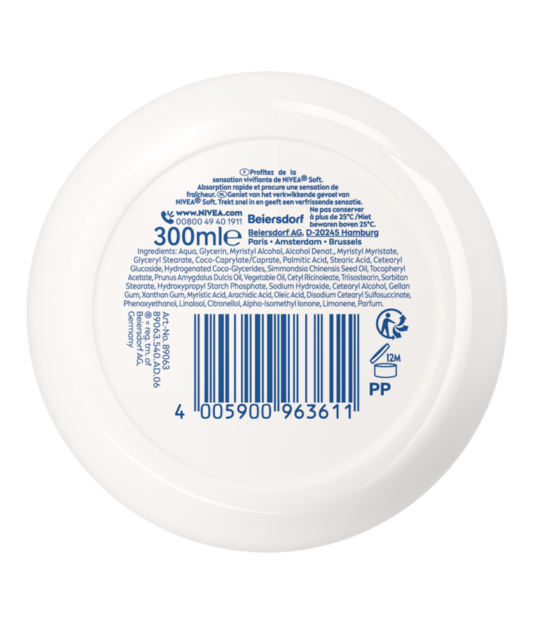 Nivea Crème Soft 300 ml – “Pot”