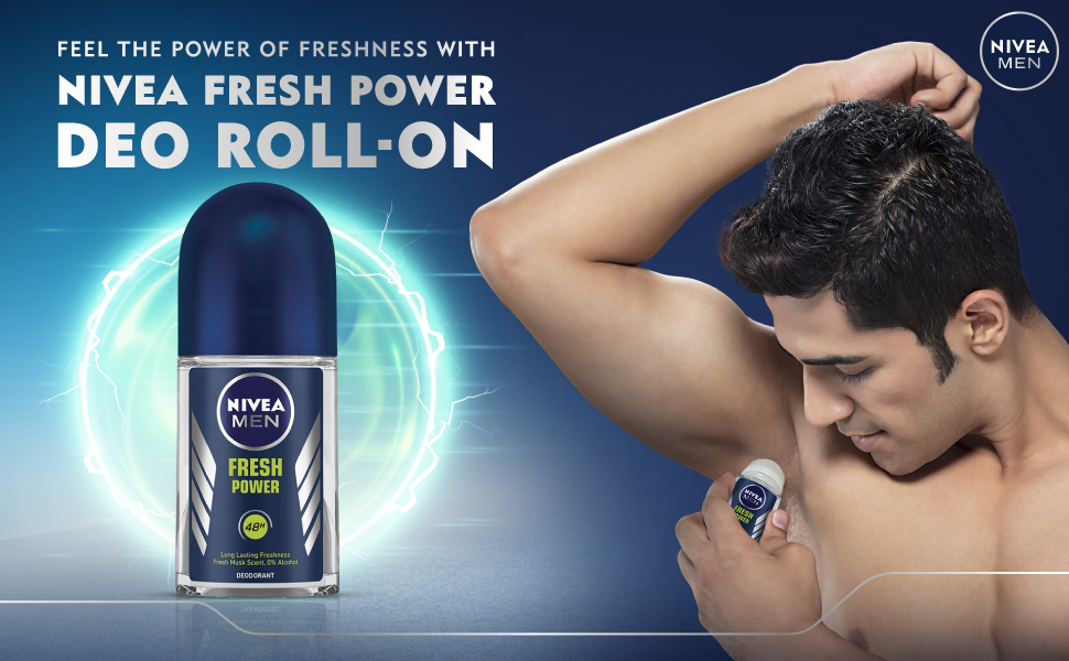 Nivea Roll-On 50 ml. For Men	Fresh Power