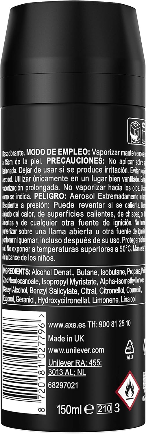 Axe Deospray 150 ml.	Marine