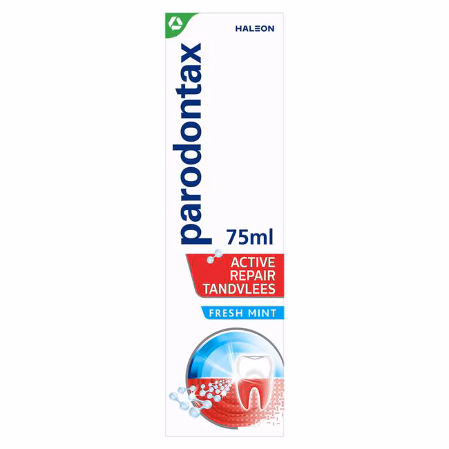 Parodontax Tandpasta 75 ml.	Active Repair Tandvlees Fresh Mint