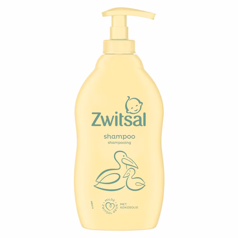 Zwitsal Shampoo 400 ml. + Pomp	met kokosolie