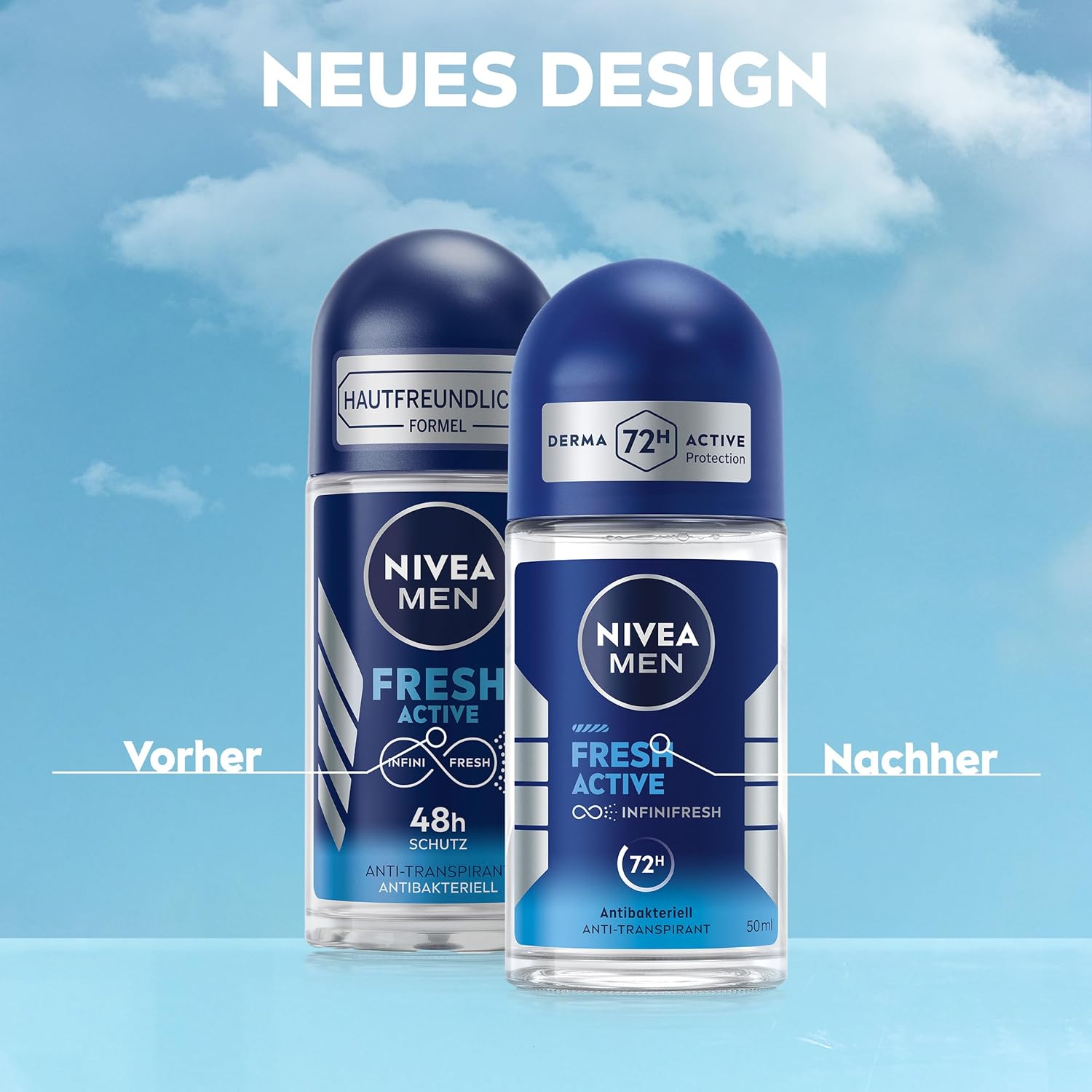 Nivea Roll-On 50 ml. For Men	Fresh Active